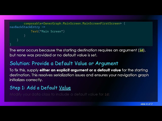 Type Safe Navigation in Jetpack Compose: Handling Starting Destinations with Arguments