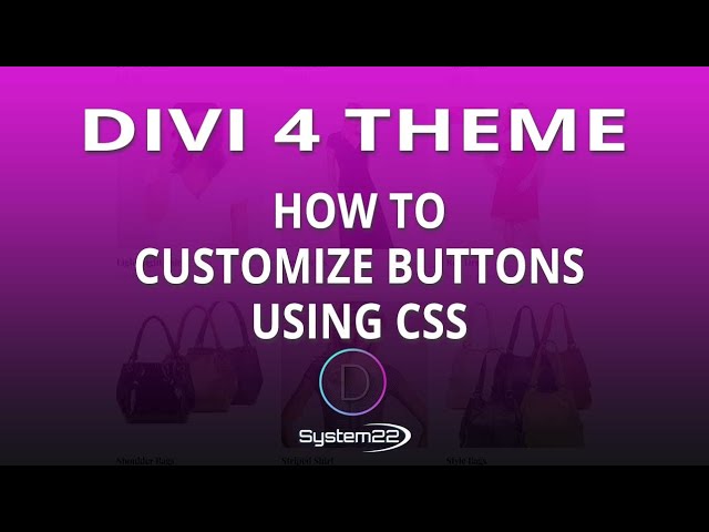 Divi 4 How To Customize Buttons Using CSS 👍