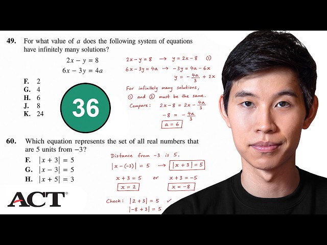 Every Type of ACT Math Question Explained in 7 Minutes