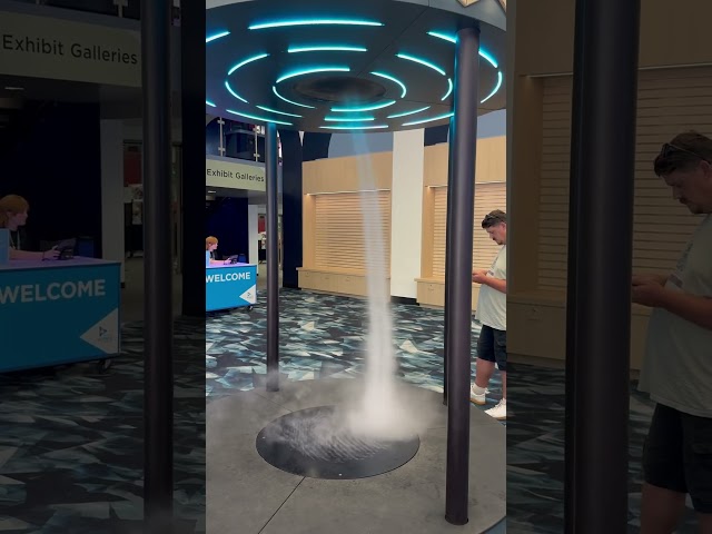 Tornado 🌪️ exhibit in Fleet Science Center