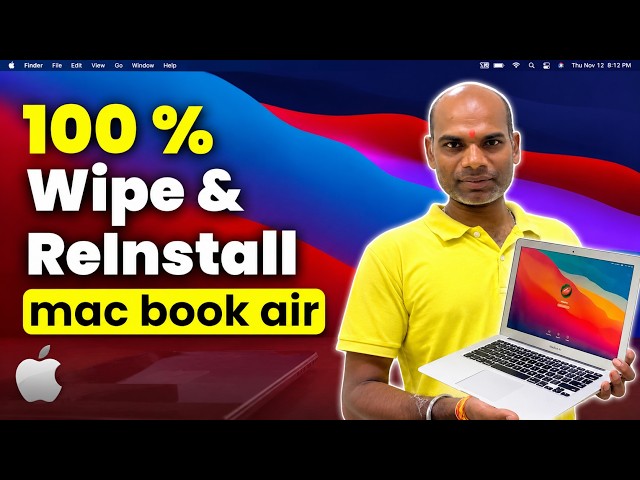 MacBook Air Wipe & Reinstall macOS Big Sur | Complete Factory Reset Tutorial ! #findretech #macbook