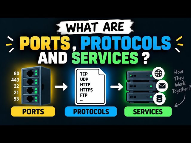 What Are Ports, Protocols & Services? | Networking Basics for Cybersecurity & Pentesting