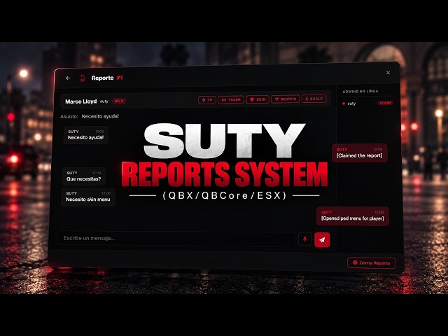 Report System Script Fivem (QBX/QBCore/ESX)