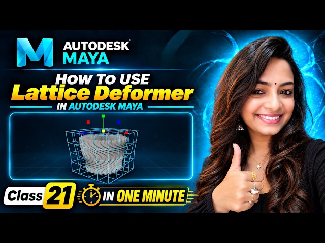 How To Use Lattice Deformer in Autodesk Maya || Class-21 || Maya Basic Tutorial || 2026