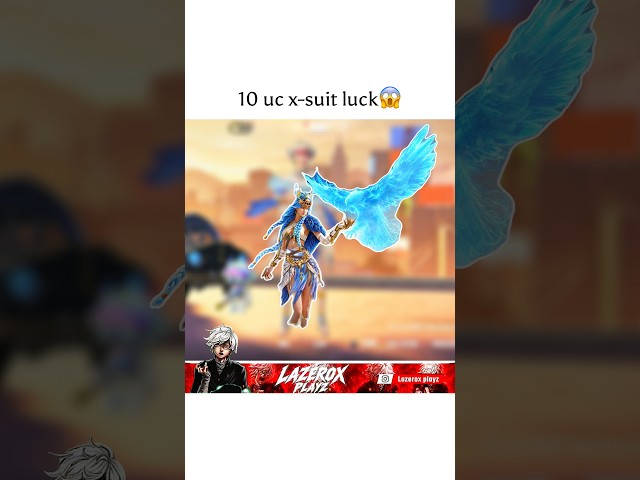 10 uc x-suit luck😱 | #bgmi #pubg #xsuit