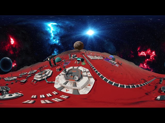 Low Poly Sci-Fi Universe for Unity engine, 360 Panoramic, 5K