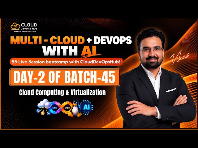 Day-2 of 55 Live session with Batch-45 Multi-Cloud + DevOps + AI Job ready Bootcamp