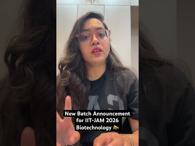 New Batch Launch – IIT-JAM 2026 (Biotechnology) | Meenakshi Rajput | #IITJAM #iitjambt #JAM2026