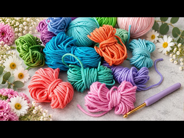Don't Throw Away Leftover Yarn! Look What You Can Crochet! Crochet Granny Square