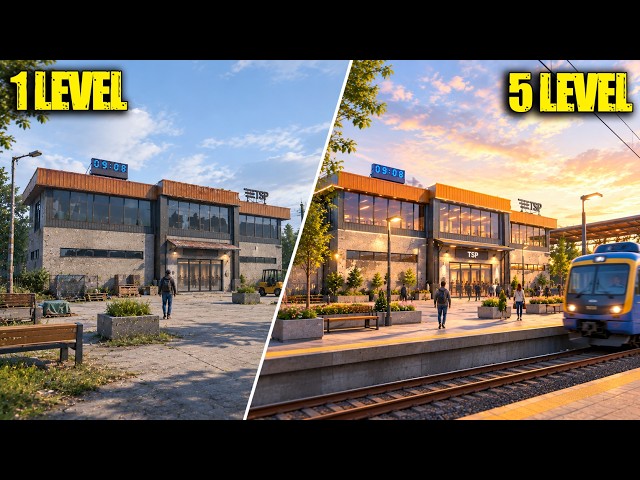 Building My Own Train Station From Scratch - Train Station Project