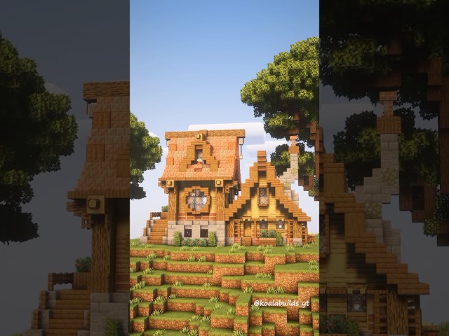 Minecraft: Large Medieval Copper House | Tutorial