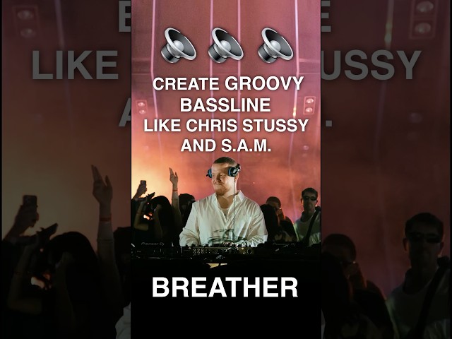 create a groovy chris stussy inspired bassline #tutorial #housemusic #musicproducer #dj #shorts