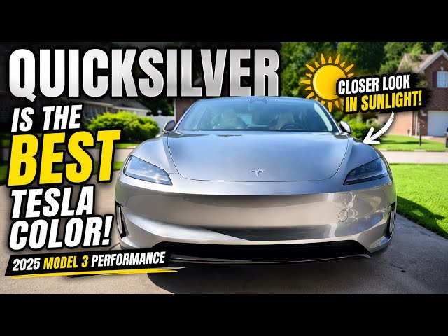 Why Quicksilver Is the BEST Color for the Tesla Model 3 Performance ☀️
