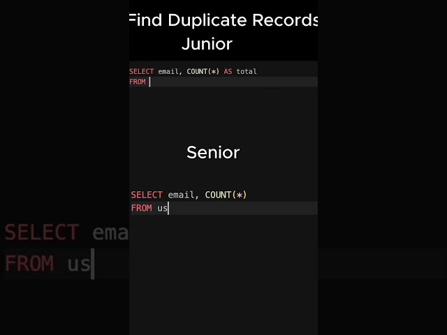 Find Duplicate Records in MySQL 🔥 | SQL Interview Questions #shorts