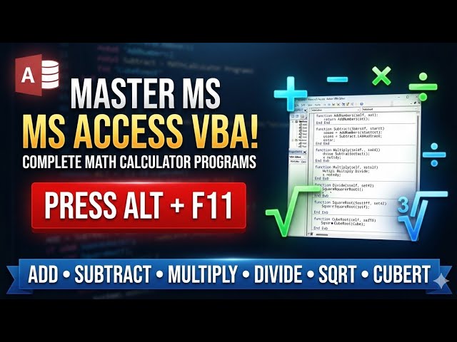 How to make full calculator in Microsoft Access VBA@COMPUTEREXCELSOLUTION