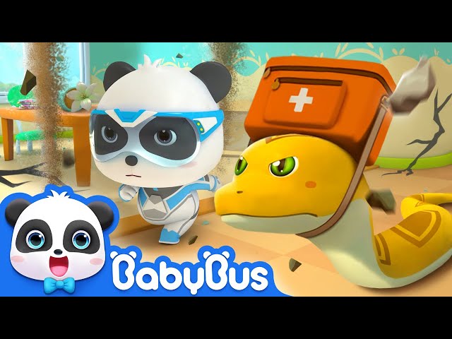 Run! The Building is Collapsing | Super Panda Rescue Team 7 | Kids Cartoon | Baby Cartoon | BabyBus