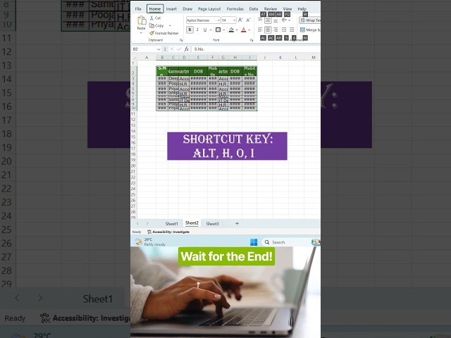 😱 Your Excel Data Is Messy? This Shortcut Fixes EVERYTHING! 🔐#excel #msexcel #exceltips #shorts