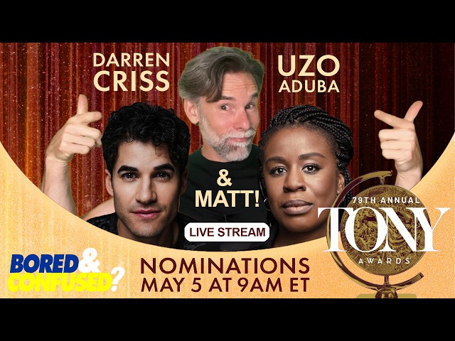 Tony Nominations LIVE STREAM!