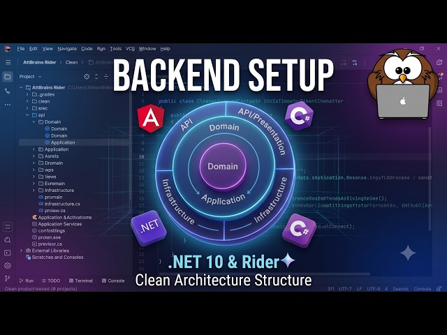 Clean Architecture Setup in JetBrains Rider | .NET 10 Backend (Part 1)