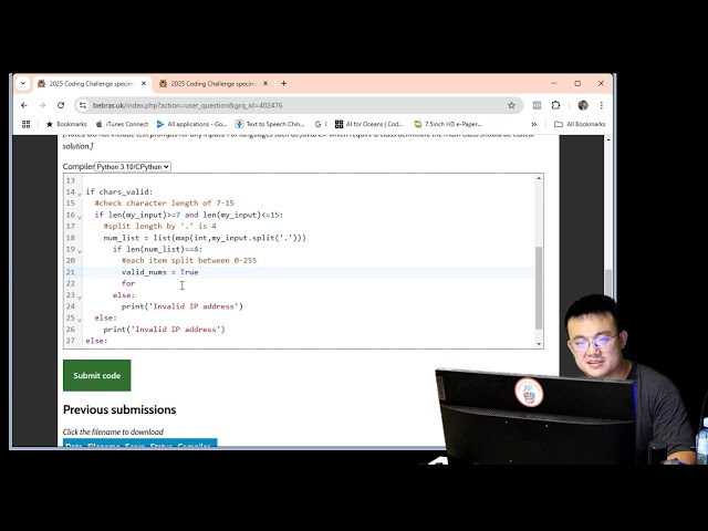 Advanced Python Tutorial OUCC. Only Integers, IP4 Validation.