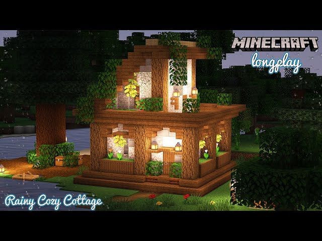How to Build a Cottage House in Cozy Rainfall | Minecraft Relaxing Longplay 🍀 (#5)