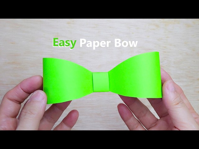 DIY Paper Bow | How To Make Bow Out Of Paper