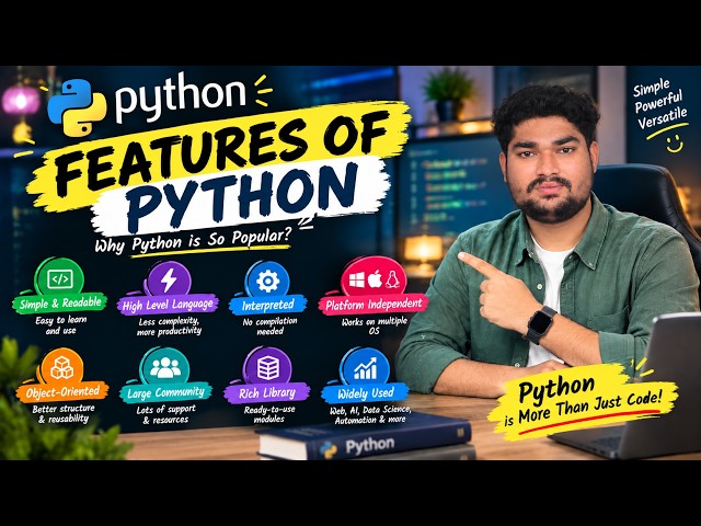 🎯 Features of Python | Python Full Stack Series