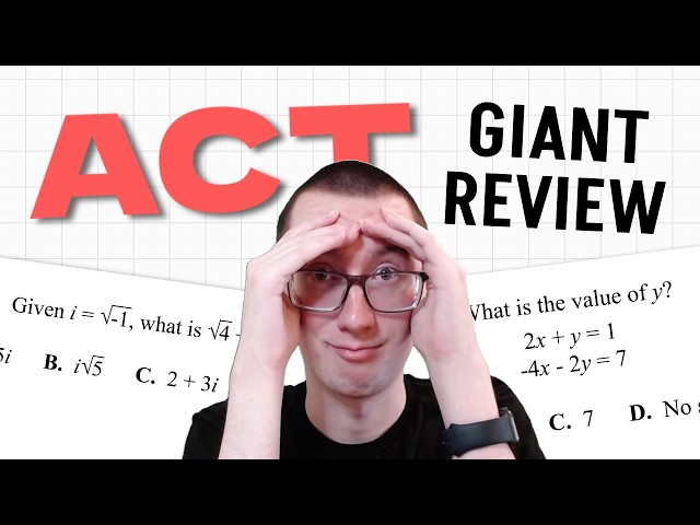 The Ultimate Study Guide for the ACT Math Section in 2026!