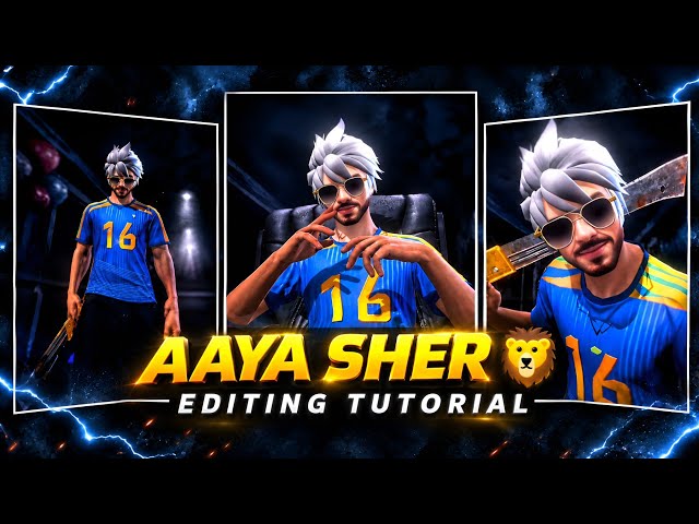 Aaya Sher 🦁 Viral Edit Tutorial in CapCut | Free Fire