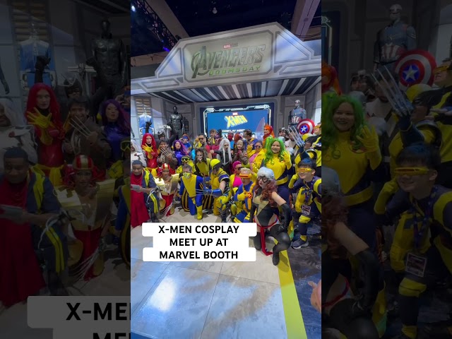 X-Men Cosplay Meet Up at Marvel Booth during San Diego Comic Con 2026