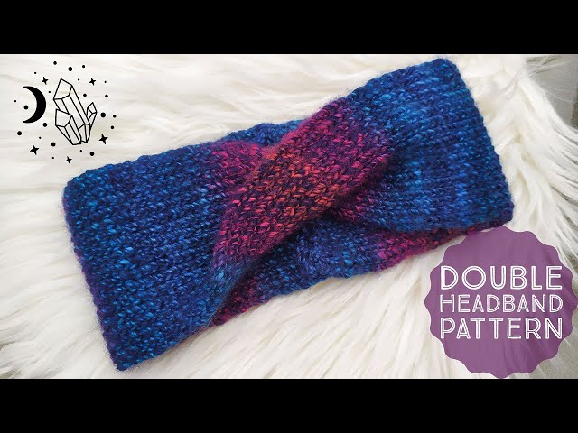 DOUBLE HEADBAND | knitting tutorial step by step
