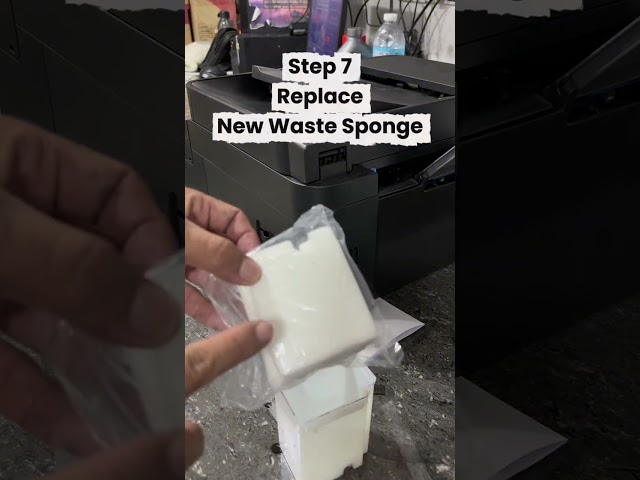 HOW TO REPLACE WASTE INK PAD AND FIXED WASTE INK SPILL | EPSON ECOTANK PRINTER. #shorts #shortsfeed
