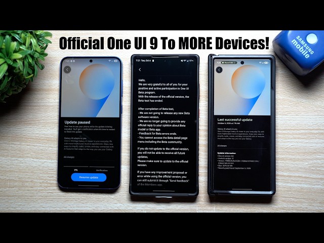 The Official One UI 9 with Android 17 Arrived To Even MORE Devices