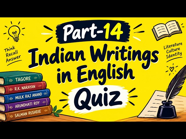 Part-14 (Quiz on Indian Literature)     #ugcnet #englishliterature #ugcnetenglish #quiz