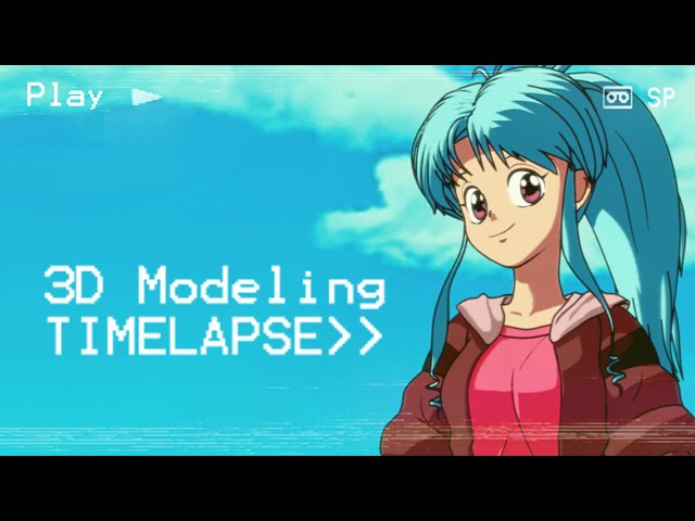 Botan 3D Modeling Time Lapse in Blender