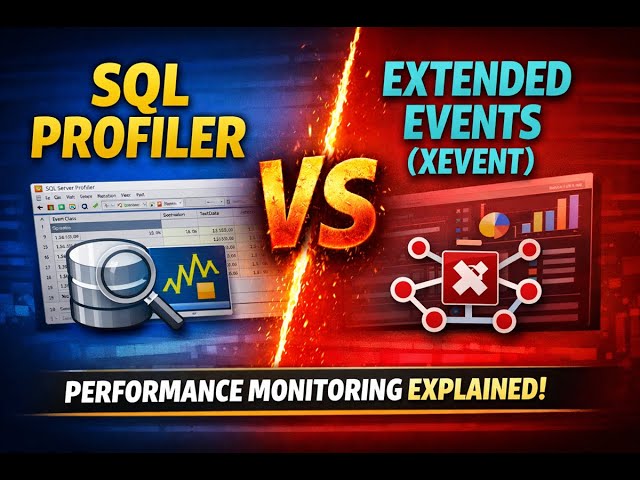 SQL Profiler vs Extended Events (XEvent) in SQL Server | Performance Monitoring Explained Part 1