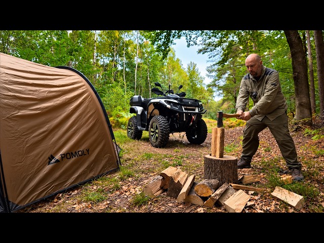 ATV Forest Camp in the Rain