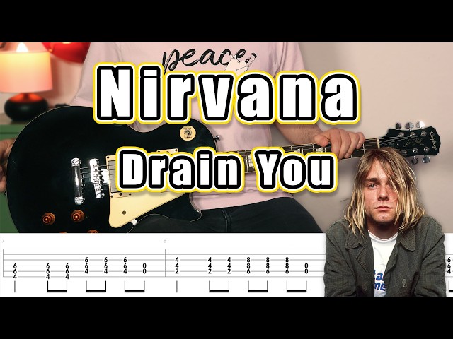 Nirvana  - Drain You (Guitar Tab | Cover | Lesson | Tutorial)