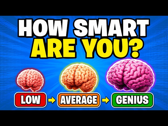 IQ TEST 🧠 | How Smart Are You? | 75 Challenging General Knowledge Questions 🤯