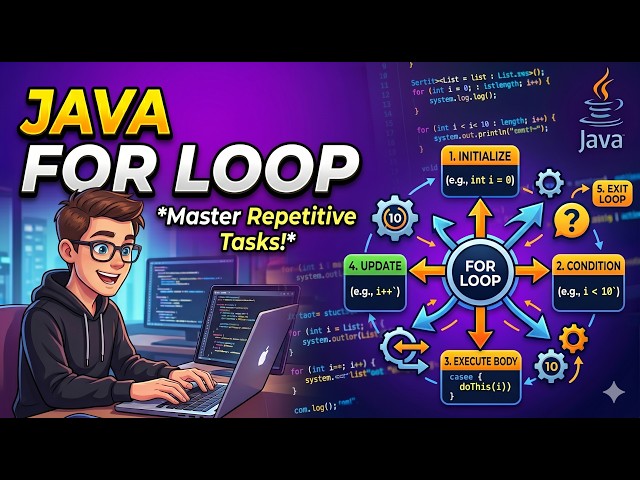 Java For Loop Explained in Simple Way | Beginner Friendly Java Tutorial