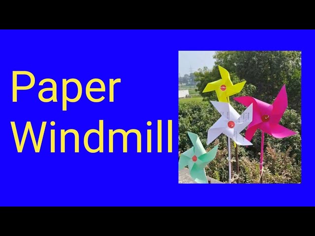How to make a paper Windmill || Windmill kaise banaye