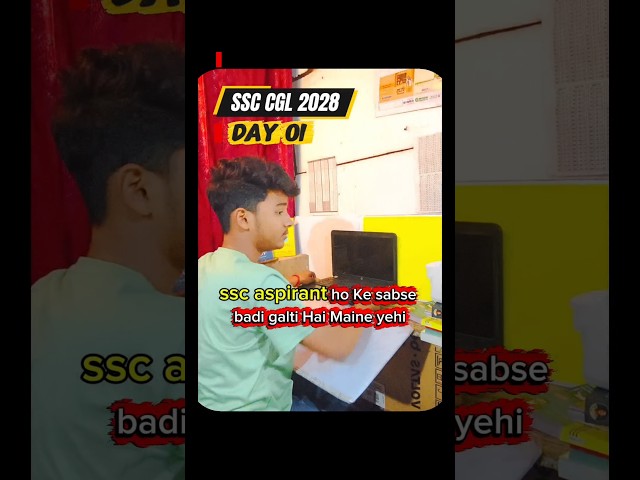 Target SSC CGL Day 01 🎯📈 #ssc #aspirants #volg #strategy #ssc