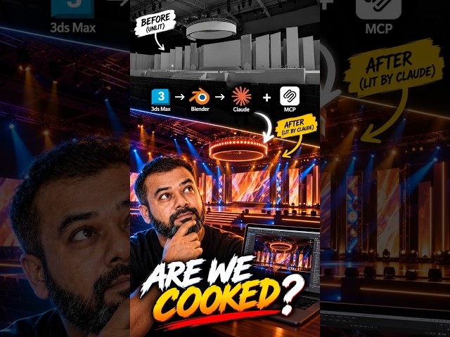 I Let Claude Light My 3D Stage… Are We Cooked? 😭🔥
