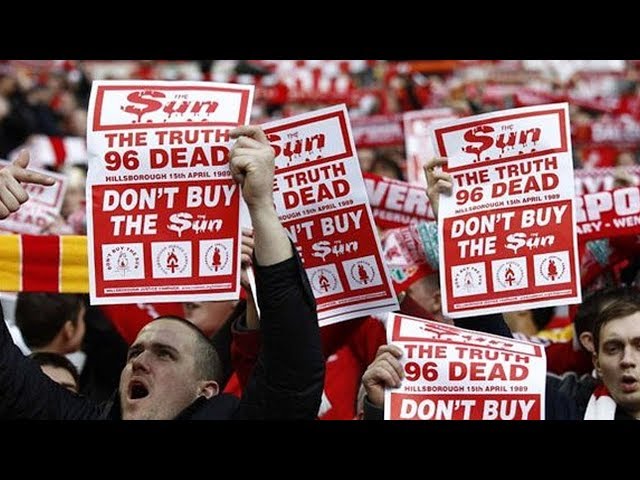 WHY DO FOOTBALL FANS BOYCOTT THE SUN NEWSPAPER?