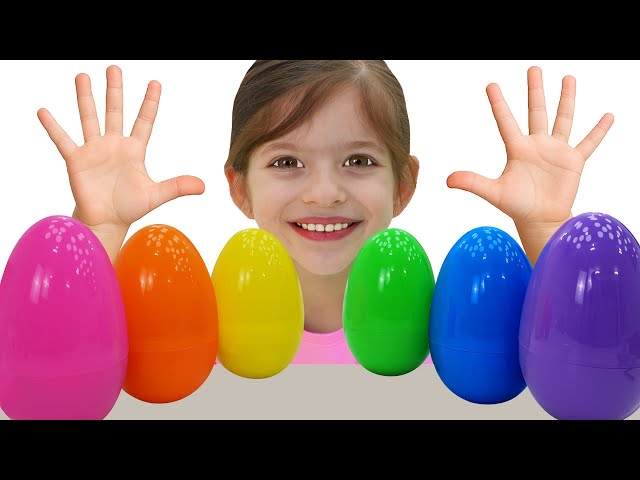Adel is Opening Surprise Eggs and Painting What's Inside!