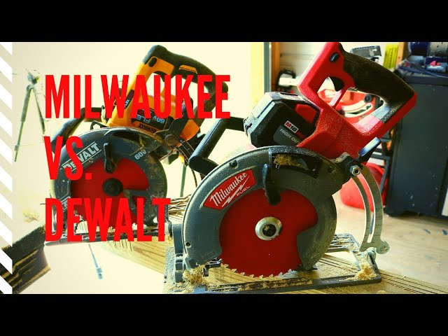 Milwaukee Rear Handle Circular Saw Vs. Dewalt Rear Handle Circular Saw! ONLY ONE CAN BE VICTORIOUS!