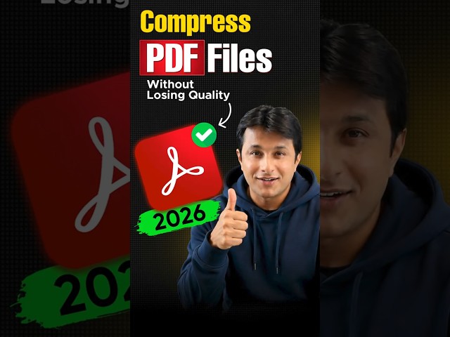 Compress PDF Files Without Losing Quality @Adobe Acrobat 2026