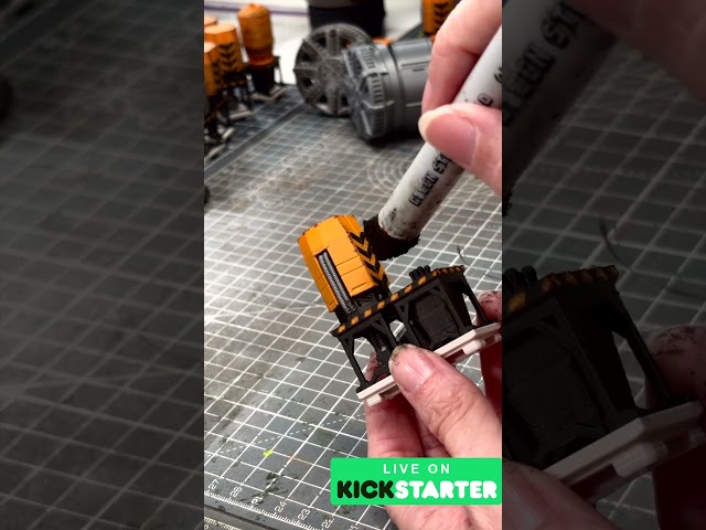 Weather your Multicolour Prints with One Easy Method #tabletopgames #rpgterrain #tabletopterrain