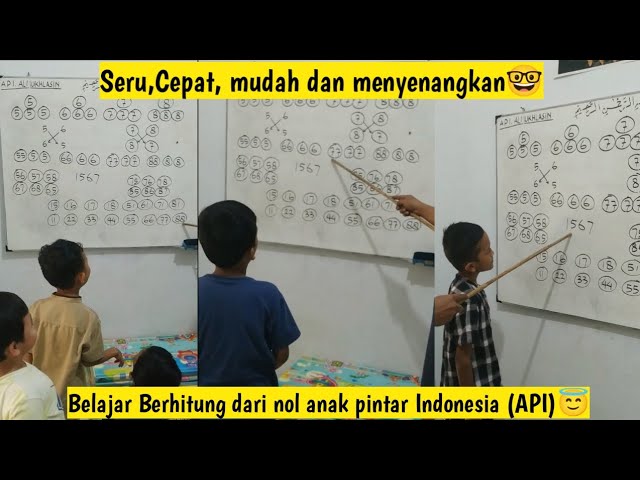Seru,Mudah,Cepat dan menyenangkan.||| Belajar Berhitung dari nol anak pintar Indonesia🤓💥