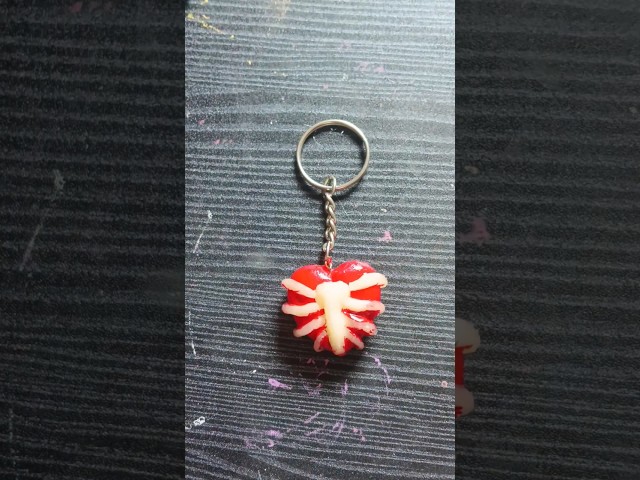 heart keychain ❤️‍🩹 #craft #keychain #heart #magicart #youtube
